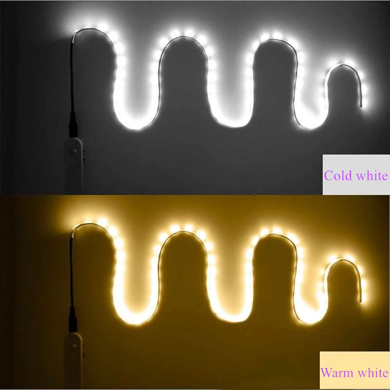 Battery Power Wireless PIR Motion Sensor LED Night Lights Bed Closet 5V 1M 2M 3M 2835 LED Strip Flexiable lampara toilet light
Battery Power Wireless PIR Motion Sensor LED Night Lights Bed Closet 5V 1M 2M 3M 2835 LED Strip Flexiable lampara toilet light