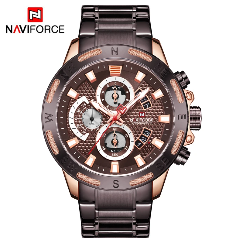 NAVIFORCE Men Quartz Watch Top Brand Luxury Business Men's Watches Fashion Sport Chronograph Date Wristwatch Relogio Masculino
NAVIFORCE Men Quartz Watch Top Brand Luxury Business Men's Watches Fashion Sport Chronograph Date Wristwatch Relogio Masculino