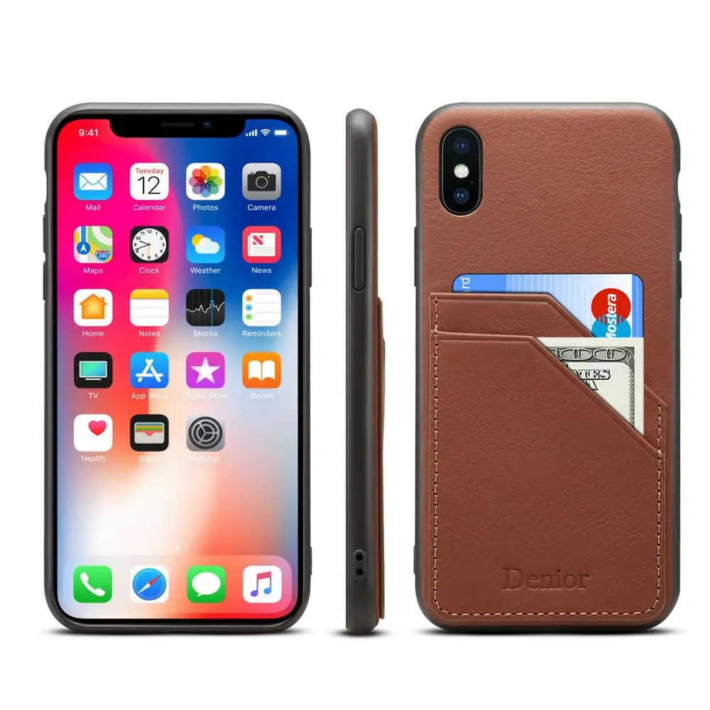 Genuine Leather Luxury Cowhide Business Style W/ Card Slots Phone Back Case For Iphone Xs Max Xr X 8 7 Plus Cover
Genuine Leather Luxury Cowhide Business Style W/ Card Slots Phone Back Case For Iphone Xs Max Xr X 8 7 Plus Cover