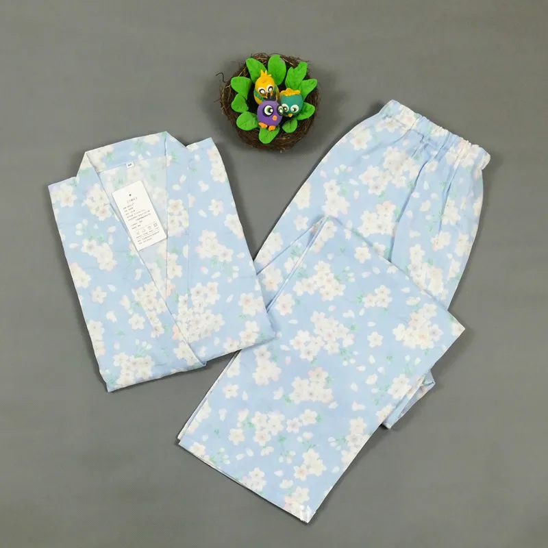Japanese Long-sleeved Trousers Pajamas Set Ladies Thin Section Yukata Cotton Double-layer Gauze Kimono Large Size Night Clothes
Japanese Long-sleeved Trousers Pajamas Set Ladies Thin Section Yukata Cotton Double-layer Gauze Kimono Large Size Night Clothes