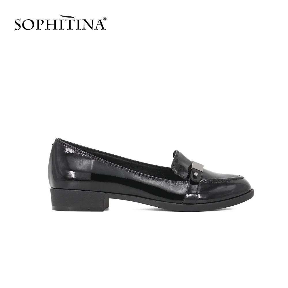 SOPHITINA Brand Casual Pumps Solid Low Heels Lady Shoes High Quality Patent Leather Office Lady Leisure Work Round Toe Shoes D70
SOPHITINA Brand Casual Pumps Solid Low Heels Lady Shoes High Quality Patent Leather Office Lady Leisure Work Round Toe Shoes D70