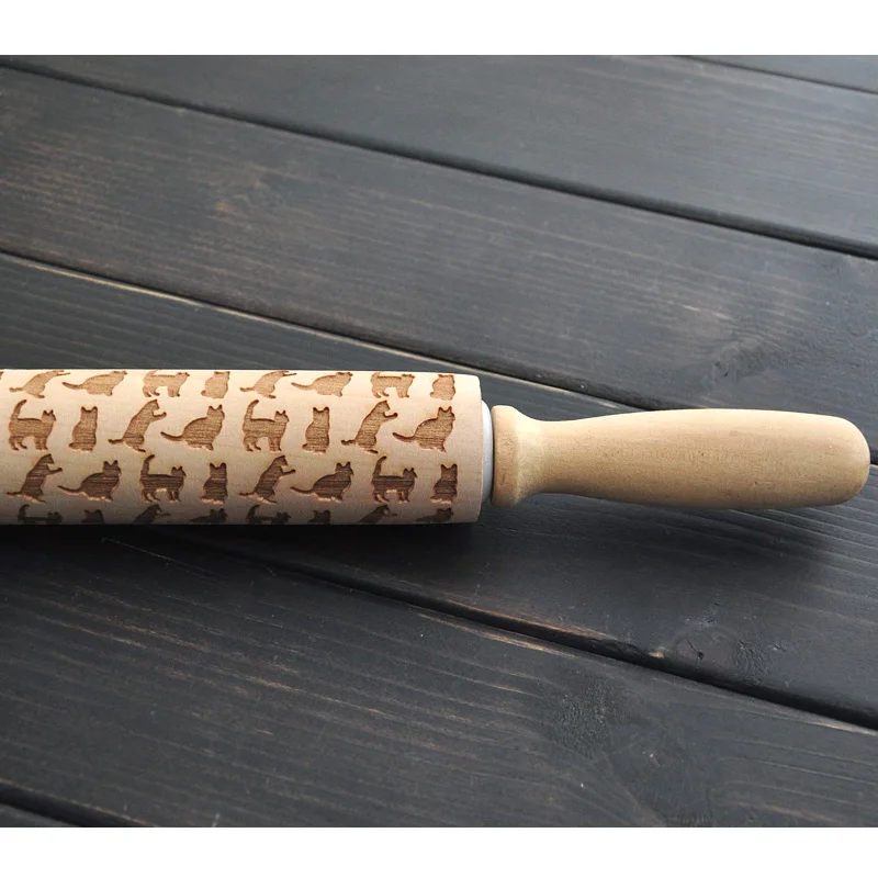 Wooden rolling pin, CATS pattern Embossing Rolling Pin, Engraved rolling pin with cats for embossed cookies, Housewarming gift
Wooden rolling pin, CATS pattern Embossing Rolling Pin, Engraved rolling pin with cats for embossed cookies, Housewarming gift
