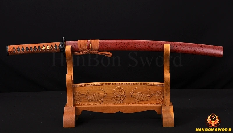 OIL QUENCHED FULL TANG JANPANESE SAMURAI SWORD WAKIZASHI DAMASCUS FOLDED STEEL BLACK&RED BLADE BATTLE READY- HANBON FORGE CUSTOM
OIL QUENCHED FULL TANG JANPANESE SAMURAI SWORD WAKIZASHI DAMASCUS FOLDED STEEL BLACK&RED BLADE BATTLE READY- HANBON FORGE CUSTOM