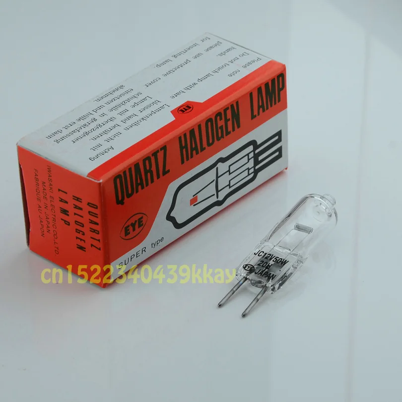 EYE JC 12V50W 20H/G1 halogen bulb Biochemical analyzer dedicated light source lamp Long life halogen tungsten bulb
EYE JC 12V50W 20H/G1 halogen bulb Biochemical analyzer dedicated light source lamp Long life halogen tungsten bulb