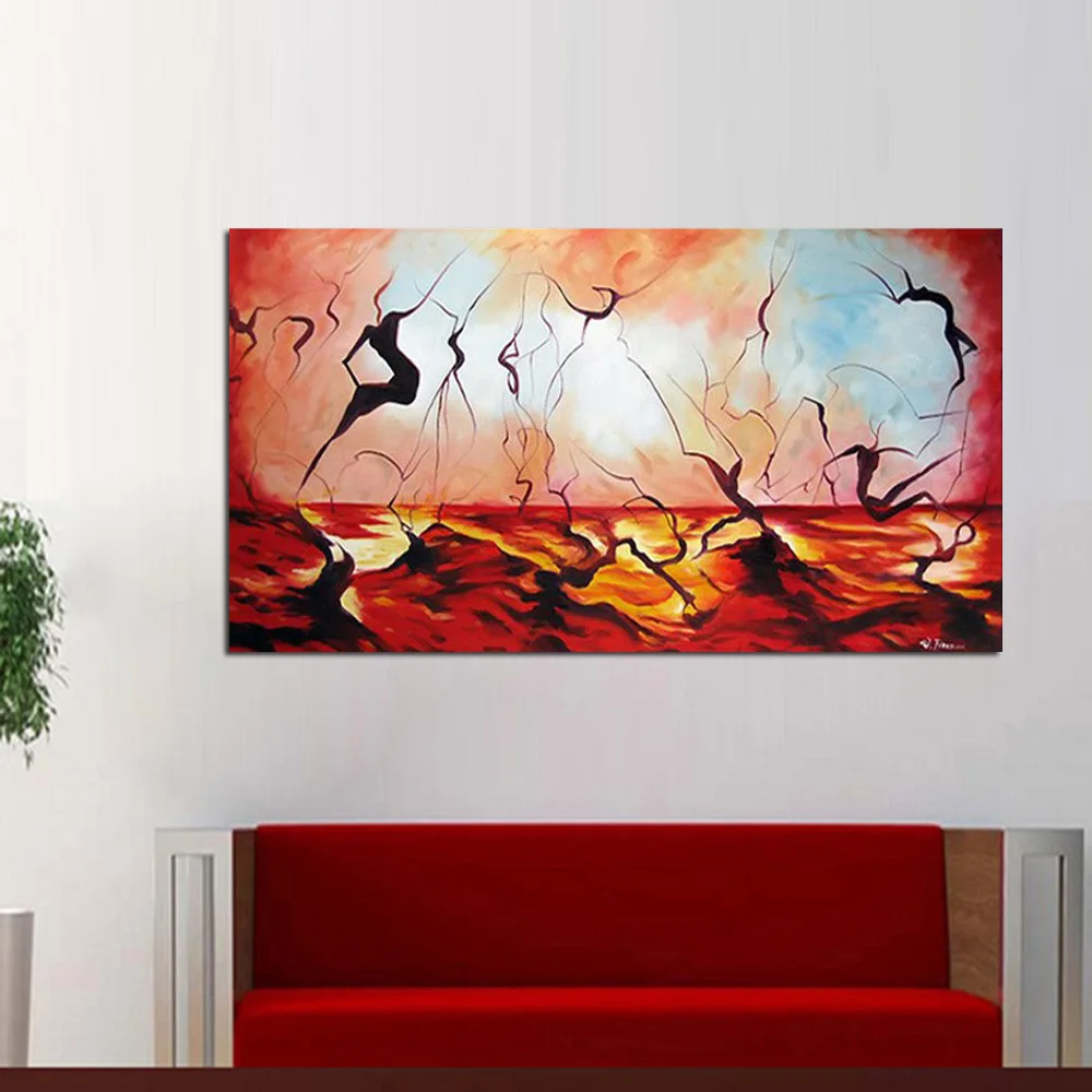 Textured Canvas Wall Art Picture Handpainted Passion Red Color Modern Abstract Oil Painting Home Decor Gift for Living Room Wall 
Textured Canvas Wall Art Picture Handpainted Passion Red Color Modern Abstract Oil Painting Home Decor Gift for Living Room Wall