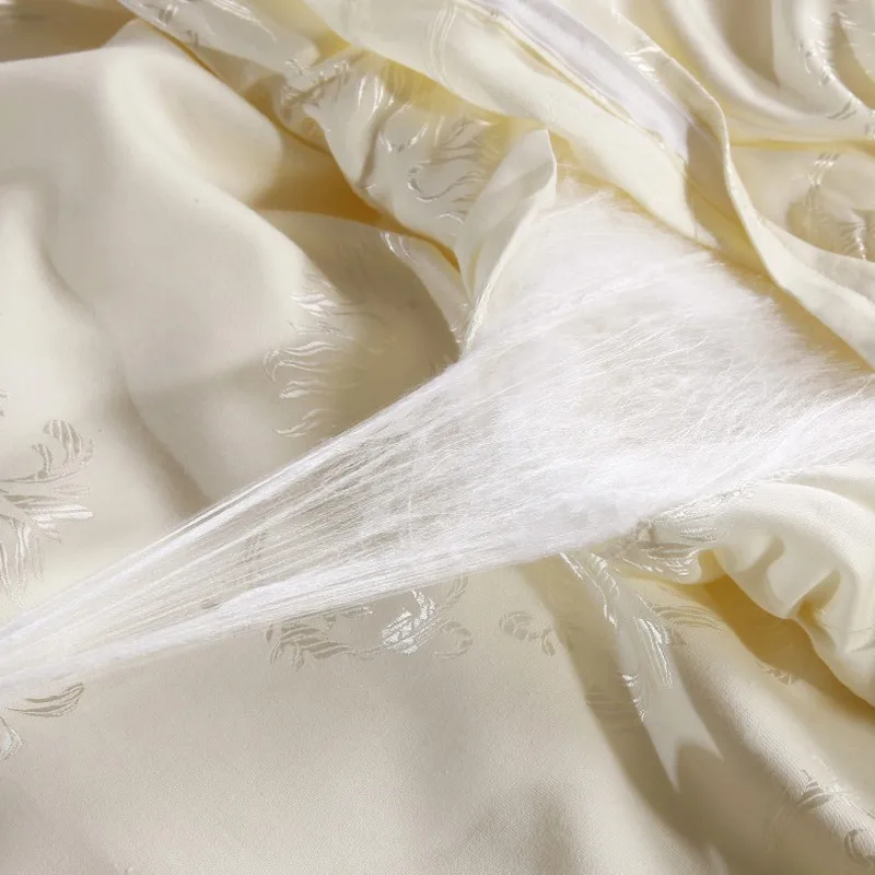 Super Soft Mulberry Silk Summer Blankets 100% Real Silk Filling Jacquard Summer Comforter Twin Full Queen King Size Silk Quilts
Super Soft Mulberry Silk Summer Blankets 100% Real Silk Filling Jacquard Summer Comforter Twin Full Queen King Size Silk Quilts