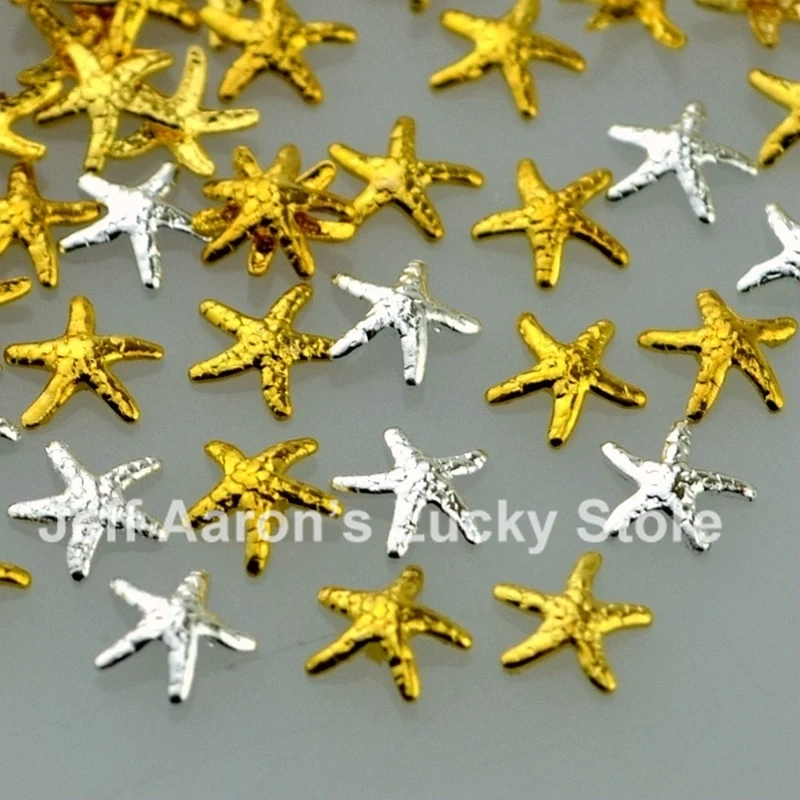 100PCS Beauty 3D Metal Nail Art Decoration Accessories Gold Silver Starfish Nail Styling Tools
100PCS Beauty 3D Metal Nail Art Decoration Accessories Gold Silver Starfish Nail Styling Tools