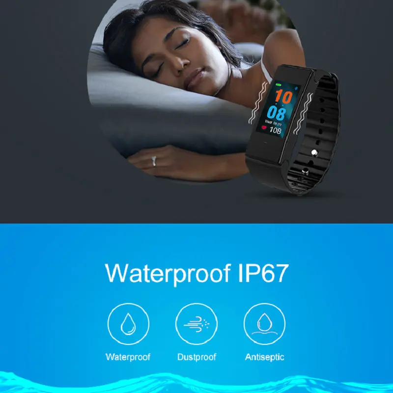 T2Plus смарт-браслет сердечного ритма крови Давление близких и друзей данными о