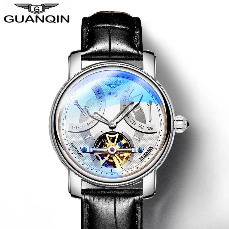 2019 relojes GUANQIN sapphire watch tourbillon automatic mechanical leather wrist men watches calendar swim 50m watch
2019 relojes GUANQIN sapphire watch tourbillon automatic mechanical leather wrist men watches calendar swim 50m watch