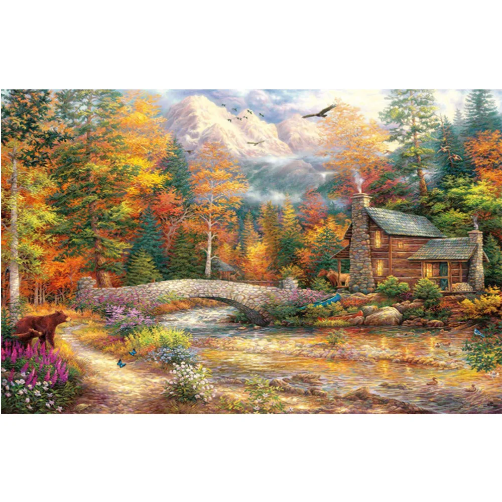 Diamond Embroidery Scenic Forest Lodge DIY Diamond Painting Cross stitch Full Square Diamond Mosaic Decoration Paintings FZ791
Diamond Embroidery Scenic Forest Lodge DIY Diamond Painting Cross stitch Full Square Diamond Mosaic Decoration Paintings FZ791