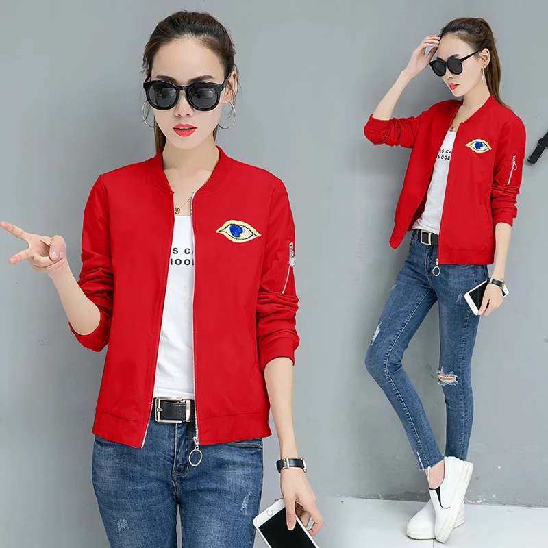 spring and autumn new coat students embroidery joker Street casual wear long-sleeve sweatshirt women casual clothes zipper up
spring and autumn new coat students embroidery joker Street casual wear long-sleeve sweatshirt women casual clothes zipper up