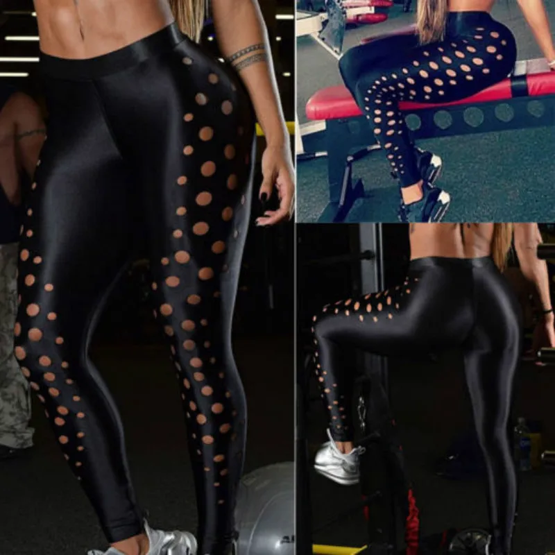 2018 Women Leggings Fitness Pants Hollow Out Leather Wear High Waist Capri Stretch Ankle Length
2018 Women Leggings Fitness Pants Hollow Out Leather Wear High Waist Capri Stretch Ankle Length