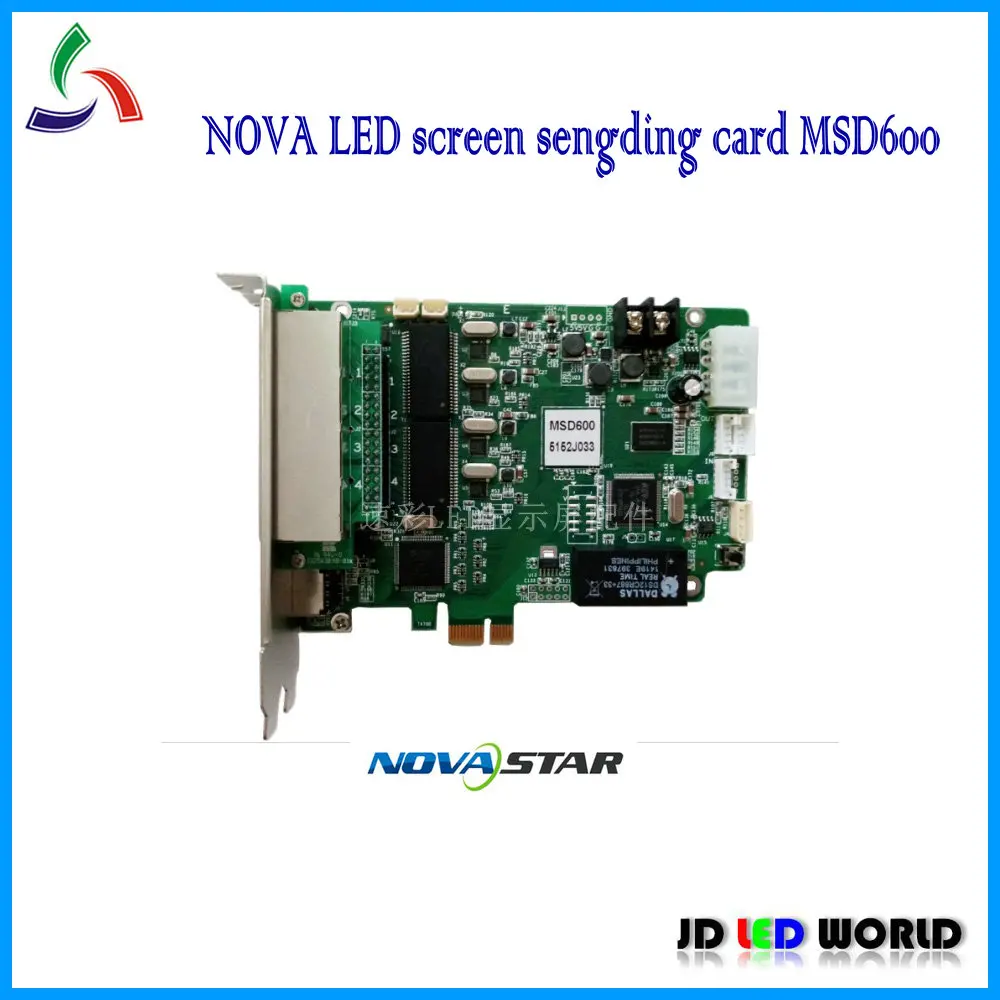 Novastar RGB полноцветный видео светодиодный экран отправка карты NOVA MSD600 поддерживает
