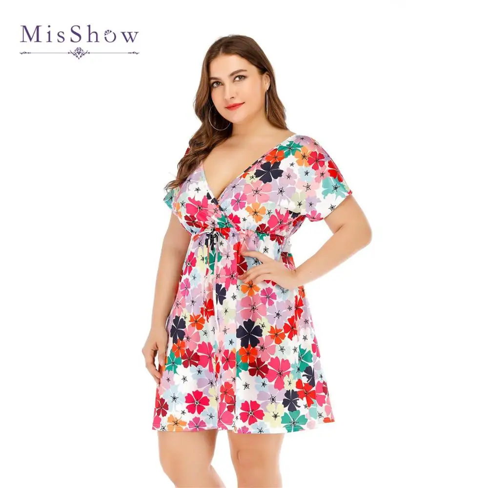 MisShow Summer Big Size Dress Women Sexy V Neck Plus Size Dress Summer Party High Waist Mini Sundress Vestidos
MisShow Summer Big Size Dress Women Sexy V Neck Plus Size Dress Summer Party High Waist Mini Sundress Vestidos