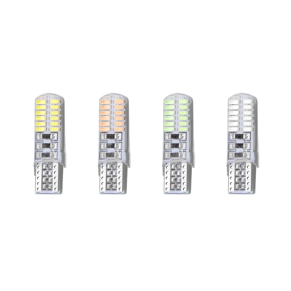 100 шт. T10 4014 24LED W5W автомобильный боковой клинообразный светильник задний для