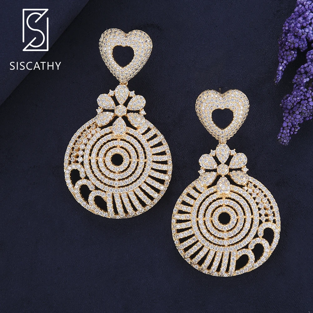 35*63mm Fashion Cubic Zirconia Heart Earrings African Bridal Earrings Inlaid Dangle Drop Earrings Engagement Wedding Jewelry
35*63mm Fashion Cubic Zirconia Heart Earrings African Bridal Earrings Inlaid Dangle Drop Earrings Engagement Wedding Jewelry