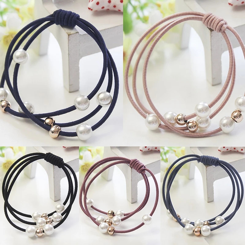 Hot Women Head Rope Korean Version Hair Ring Double Wear Gift Elastic Band Pearl Three-in-one Fashion Polyester Hair Bands
Hot Women Head Rope Korean Version Hair Ring Double Wear Gift Elastic Band Pearl Three-in-one Fashion Polyester Hair Bands