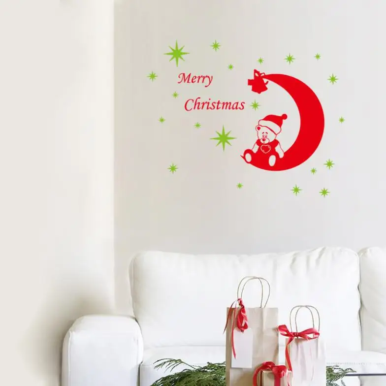 2017 HOT New Hot Bear Merry Christmas Wall Stickers Home Decor Wholesale Waterproof Removable
2017 HOT New Hot Bear Merry Christmas Wall Stickers Home Decor Wholesale Waterproof Removable