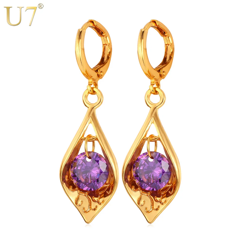 U7 Cubic Zirconia Earrings For Women Fashion Jewelry Trendy Gold/Silver Color Drop Earrings E656
U7 Cubic Zirconia Earrings For Women Fashion Jewelry Trendy Gold/Silver Color Drop Earrings E656