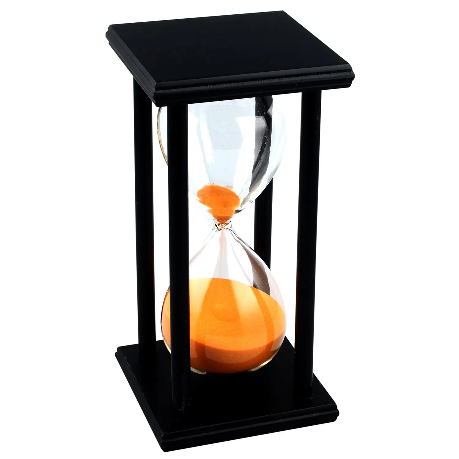 Hot Sale Colors! 60Min Wooden Sand Sandglass Hourglass Timer Clock Decor Unique Gift Type:60Min Black Frame Orange Sand
Hot Sale Colors! 60Min Wooden Sand Sandglass Hourglass Timer Clock Decor Unique Gift Type:60Min Black Frame Orange Sand