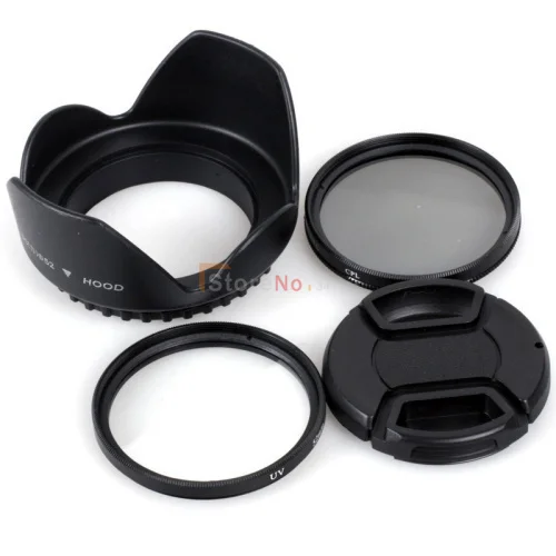 4 in 1 49 52 55 58 62 67 72 77 82mm camera Flower Lens Hood UV CPL Filter Lens Cap for DSLR Camera Filter lens
4 in 1 49 52 55 58 62 67 72 77 82mm camera Flower Lens Hood UV CPL Filter Lens Cap for DSLR Camera Filter lens