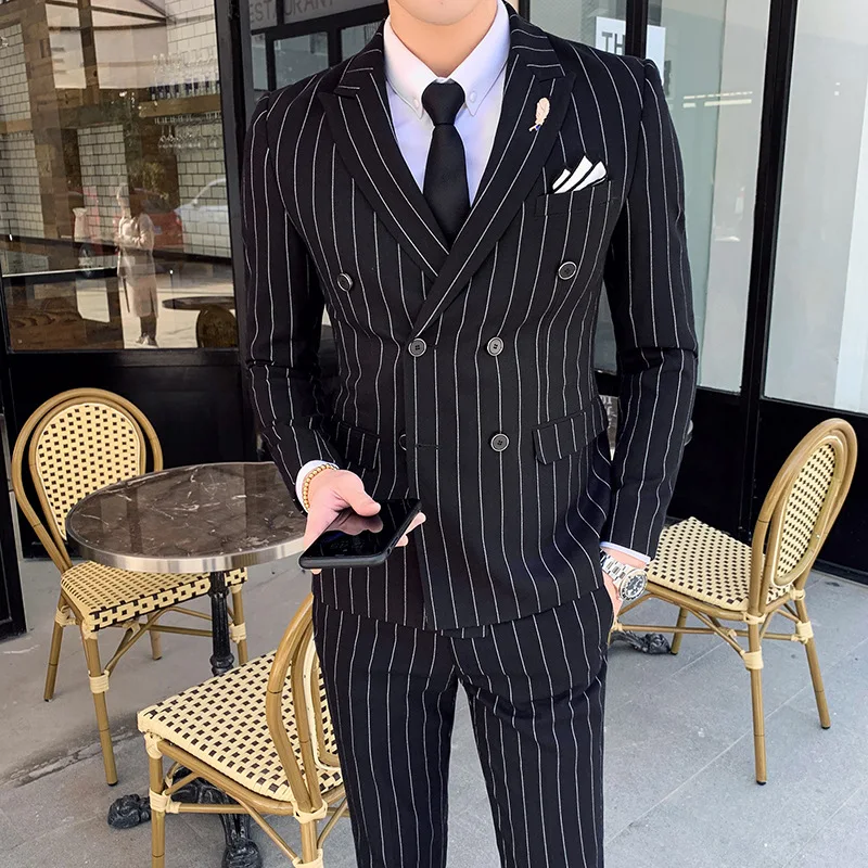 Man British Style Double-breasted Gentleman Slim Wedding Groomsmen Dress Costum Homme Mariage 3pieces
Man British Style Double-breasted Gentleman Slim Wedding Groomsmen Dress Costum Homme Mariage 3pieces