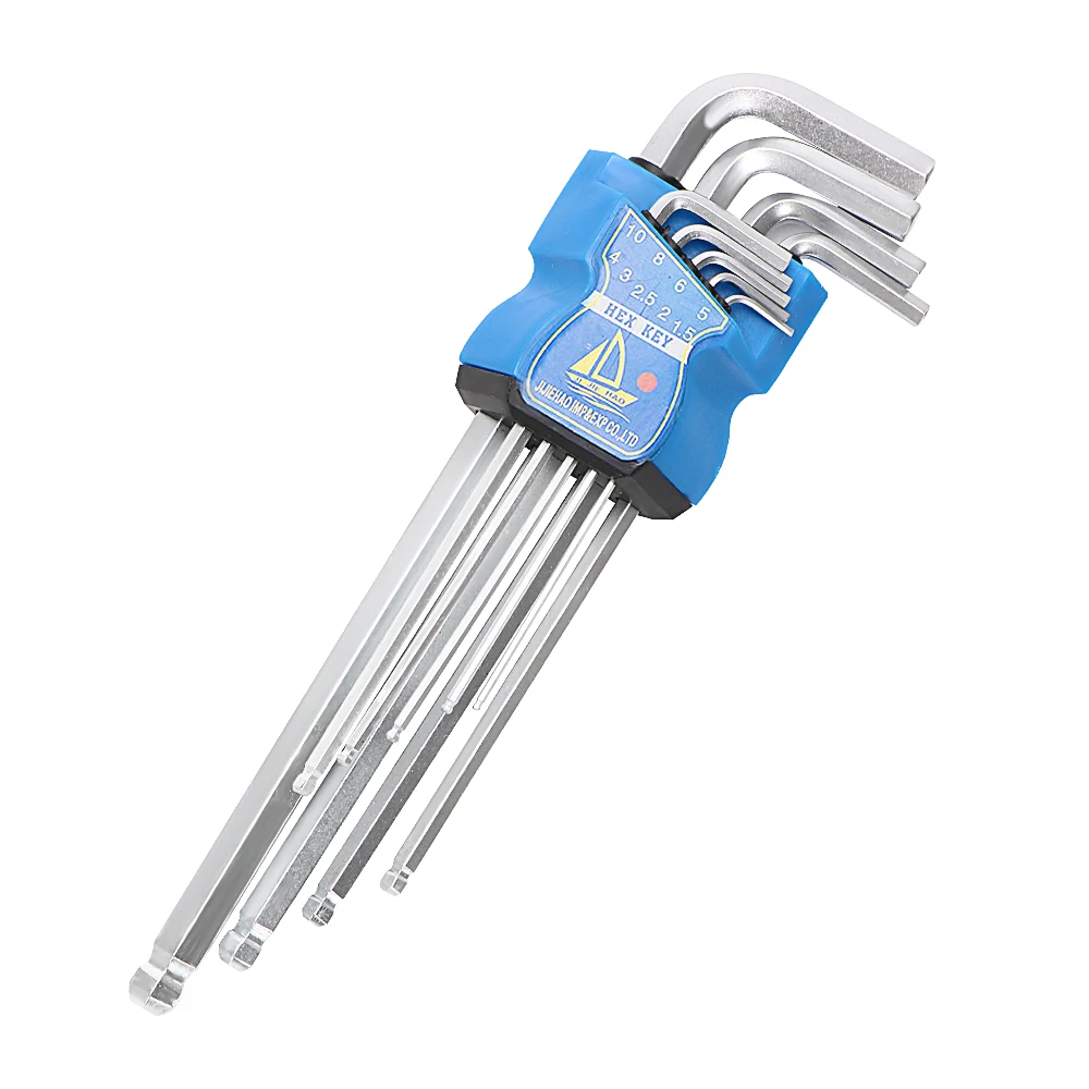 NICEYARD Hex Key Repair Tools Keys with Wrench L Shape for Daily Use Powerful Type Wrench Set 9Pcs/Set Chrome Hand Tools
NICEYARD Hex Key Repair Tools Keys with Wrench L Shape for Daily Use Powerful Type Wrench Set 9Pcs/Set Chrome Hand Tools