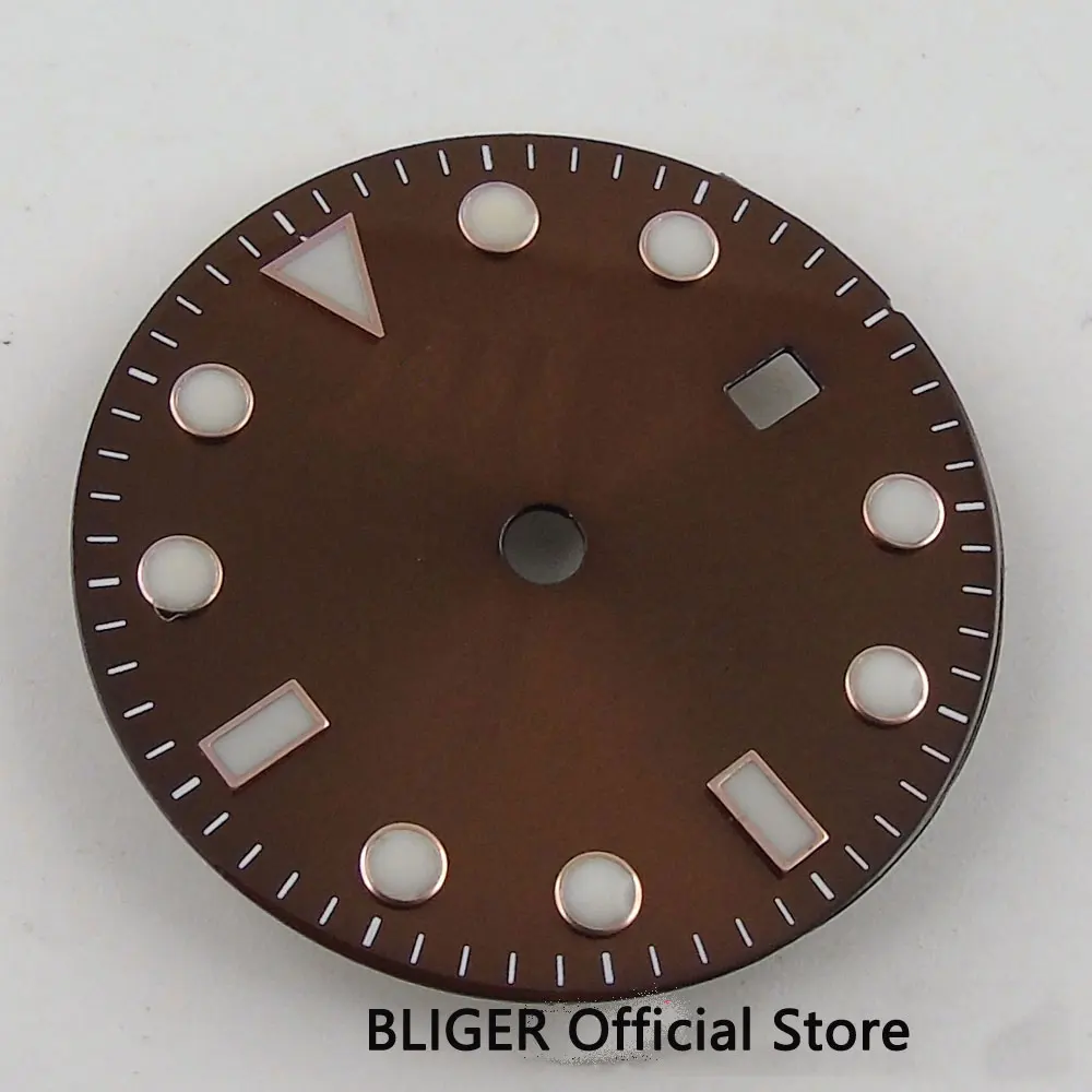 BLIGER 28.5MM Coffee Sterile Dial Date Window Watch Dial Fit For MIYOTA 8215 Mingzhu 2813 4813 Automatic Movement D11
BLIGER 28.5MM Coffee Sterile Dial Date Window Watch Dial Fit For MIYOTA 8215 Mingzhu 2813 4813 Automatic Movement D11