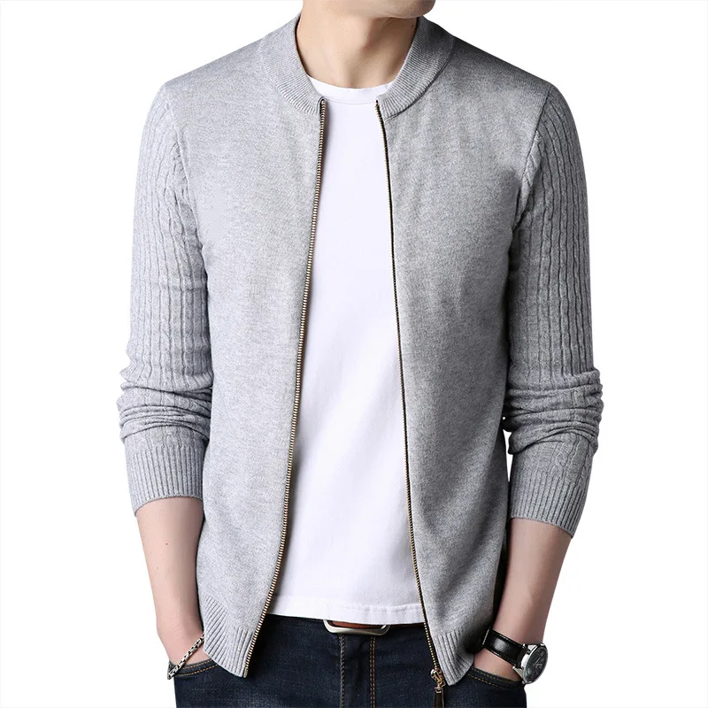 Cardigan sweater zipper male 2019 cultivate one's morality men's men coat thin sweater fashion model
Cardigan sweater zipper male 2019 cultivate one's morality men's men coat thin sweater fashion model