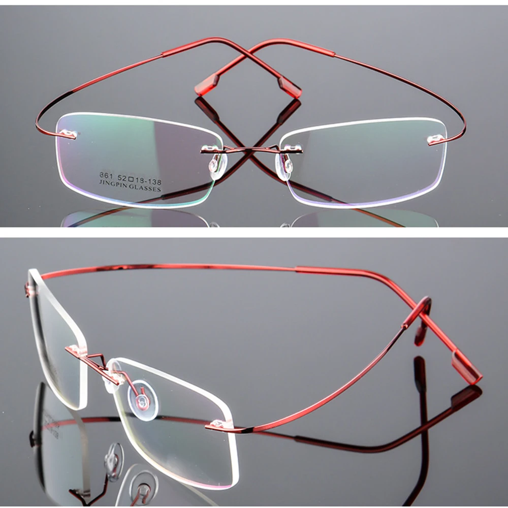 9 Colors Ultra-light Titanium Alloy Rimless Optical Frame Custom Made Prescription Glasses Photochromic Myopia Near-sighted
9 Colors Ultra-light Titanium Alloy Rimless Optical Frame Custom Made Prescription Glasses Photochromic Myopia Near-sighted