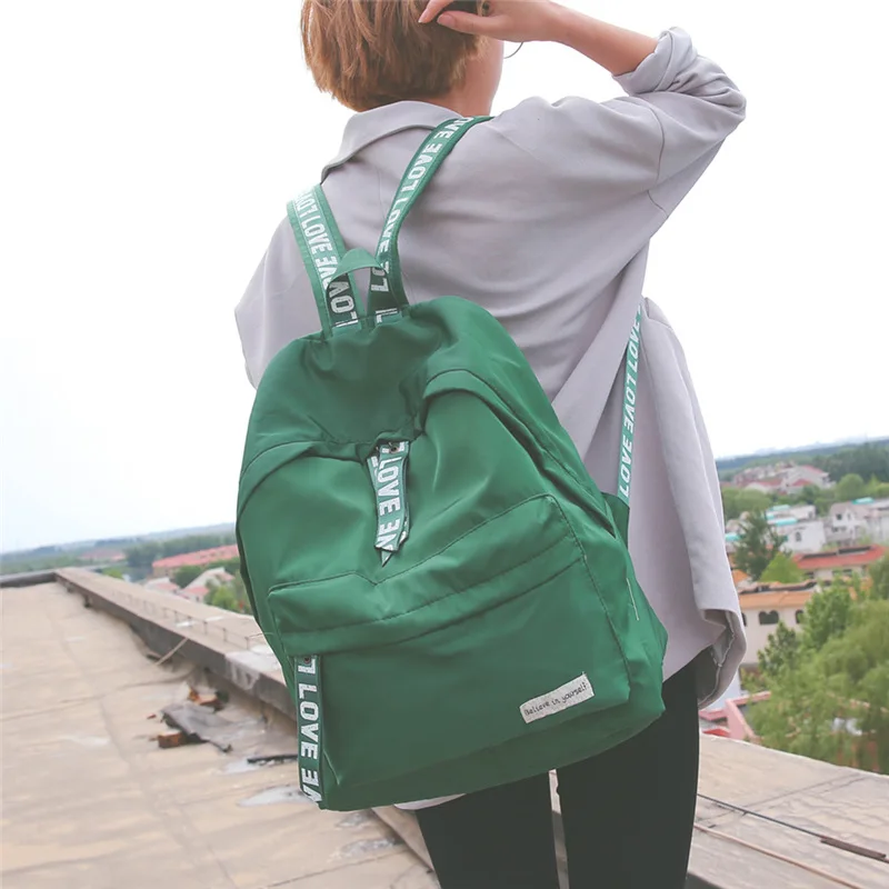 YYW Fashion Canvas Letter Shoulder Backpack Female High School Bag Female Waterproof Nylon Backpack Tide Mulheres Mochila Pink
YYW Fashion Canvas Letter Shoulder Backpack Female High School Bag Female Waterproof Nylon Backpack Tide Mulheres Mochila Pink