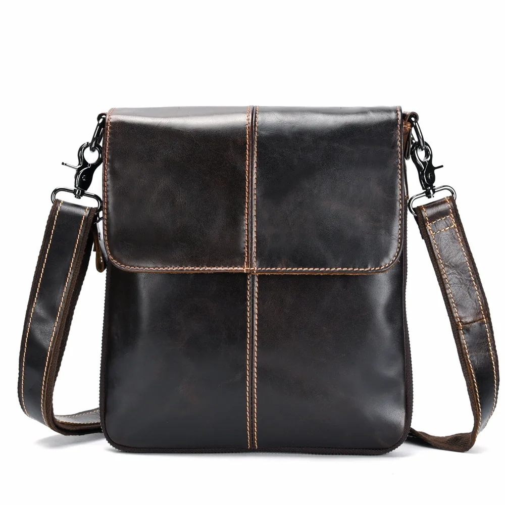 High Quality Genuine Leather Shoulder Messenger Bags Oil Wax Cowhide Luxury Briefcase Retro Trends Men Business Cross Body Bag
High Quality Genuine Leather Shoulder Messenger Bags Oil Wax Cowhide Luxury Briefcase Retro Trends Men Business Cross Body Bag