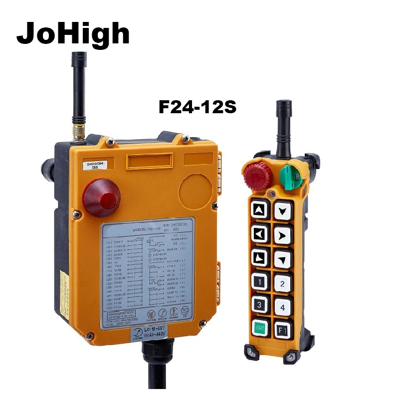 Подъемник для промышленного пульта дистанционного управления JoHIgh F24-12S, 1 передатчик + 1 приемник 380 В, 220 В, 36 В, 24 В, 48 В
Подъемник для промышленного пульта дистанционного управления JoHIgh F24-12S, 1 передатчик + 1 приемник 380 В, 220 В, 36 В, 24 В, 48 В
