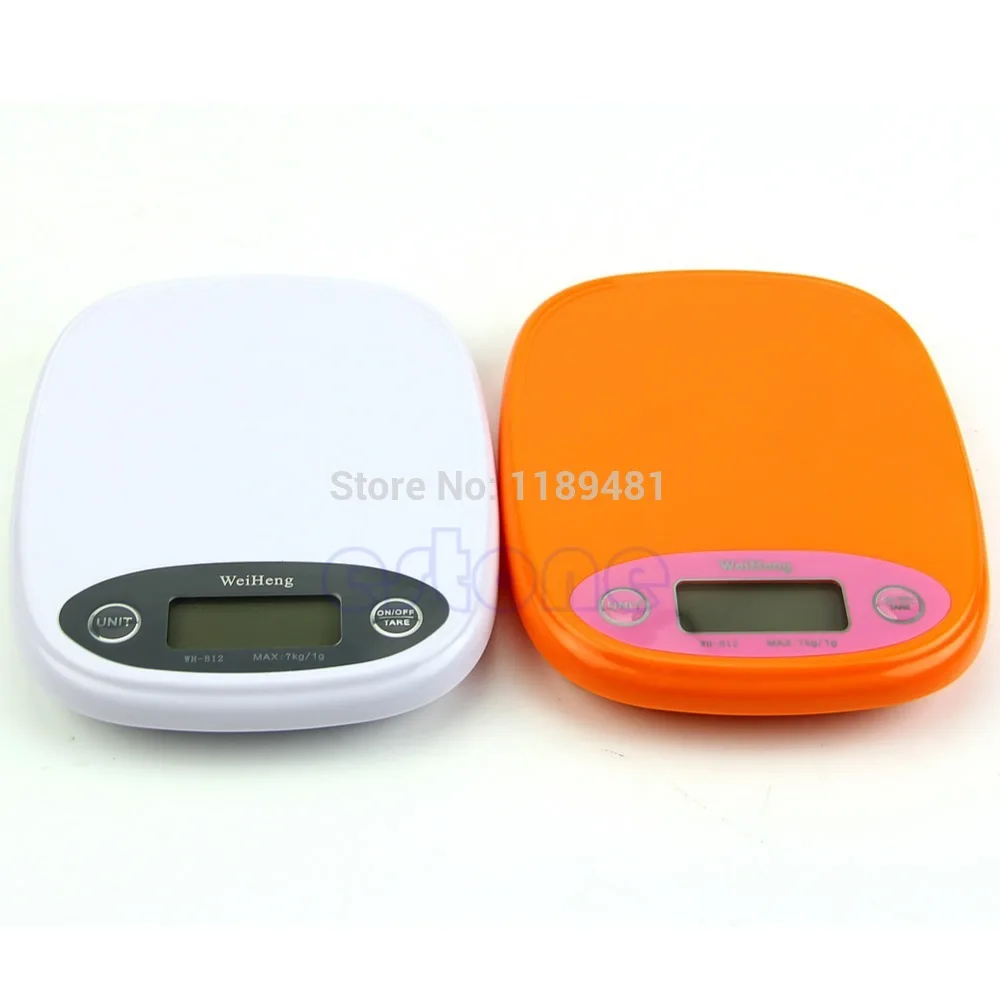 

Kitchen scales 7kg/1g 5kg Food Diet Postal Kitchen Digital Scale balance Measuring weighing scales Backligh electronic