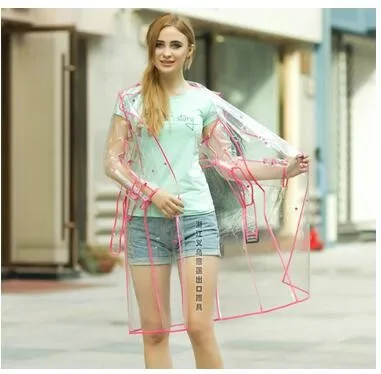Fedex 20 pieces Womens Girls Transparent Windbreaker Vinyl Long Hooded Raincoat Runway Style Rain Coat High Quality For a Gift
Fedex 20 pieces Womens Girls Transparent Windbreaker Vinyl Long Hooded Raincoat Runway Style Rain Coat High Quality For a Gift