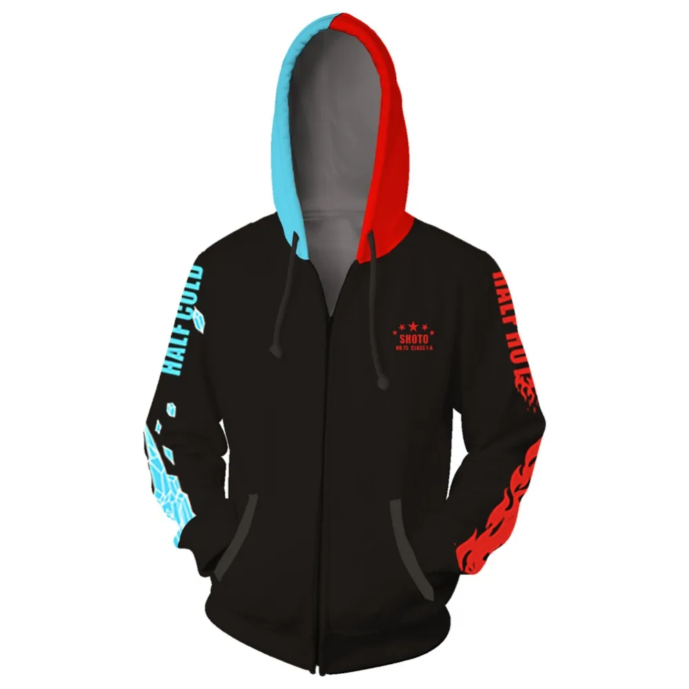 Costume Boku no My Hero Academia Cosplay Hoodie Todoroki Shoto Hooded Sweatshirt Zip Up Hoodie Jacket Men Women Coat Streetwear
Costume Boku no My Hero Academia Cosplay Hoodie Todoroki Shoto Hooded Sweatshirt Zip Up Hoodie Jacket Men Women Coat Streetwear