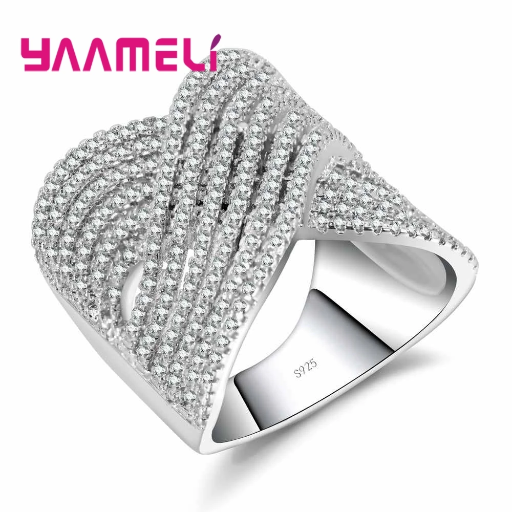 Brand Wave Modeling Unusual Zircon Crystal Fashion Jewelry For Women 925 Sterling Silver Rings Appointment
Brand Wave Modeling Unusual Zircon Crystal Fashion Jewelry For Women 925 Sterling Silver Rings Appointment
