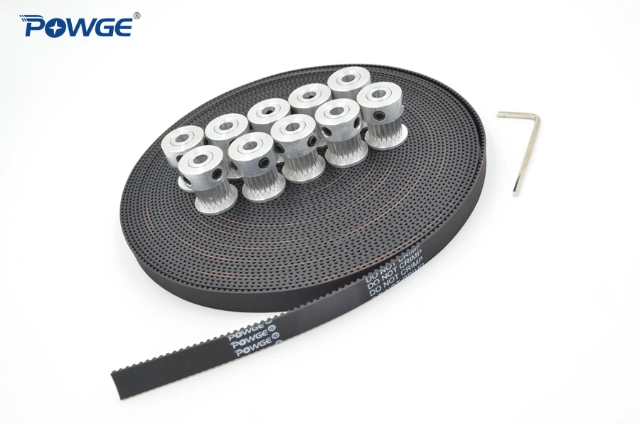 POWGE 10pcs GT2 Timing Pulley 20 Teeth Bore 5mm 6.35mm 8mm + 10Meters width 9mm GT2 Open Timing Belt 2GT belt pulley 20Teeth 20T
POWGE 10pcs GT2 Timing Pulley 20 Teeth Bore 5mm 6.35mm 8mm + 10Meters width 9mm GT2 Open Timing Belt 2GT belt pulley 20Teeth 20T