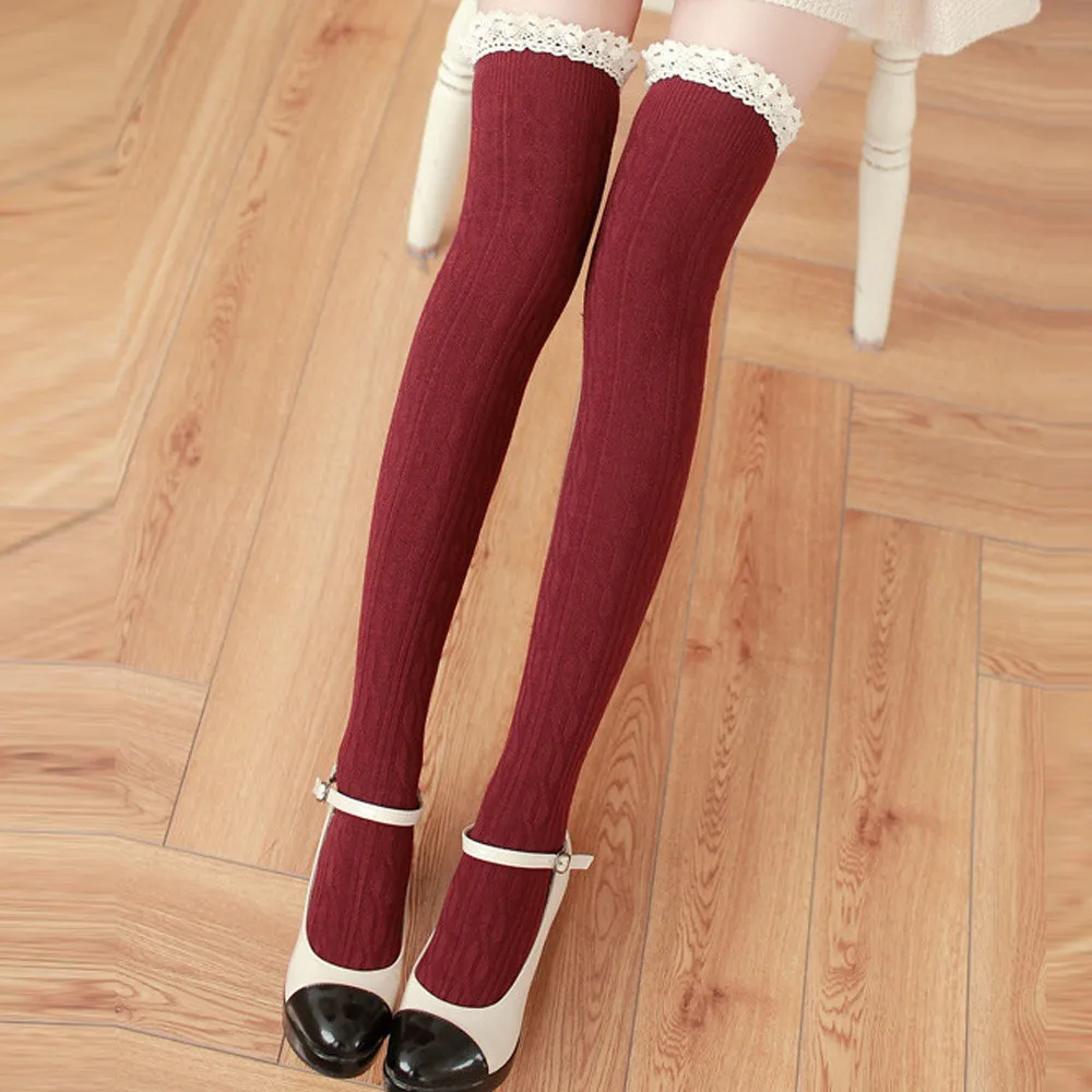 Women Stockings Lace Boot Cuffs Warmer Cotton Blend Leg Long Tube Stockings Stylish Pantyhose Breathable Meias W708
Women Stockings Lace Boot Cuffs Warmer Cotton Blend Leg Long Tube Stockings Stylish Pantyhose Breathable Meias W708