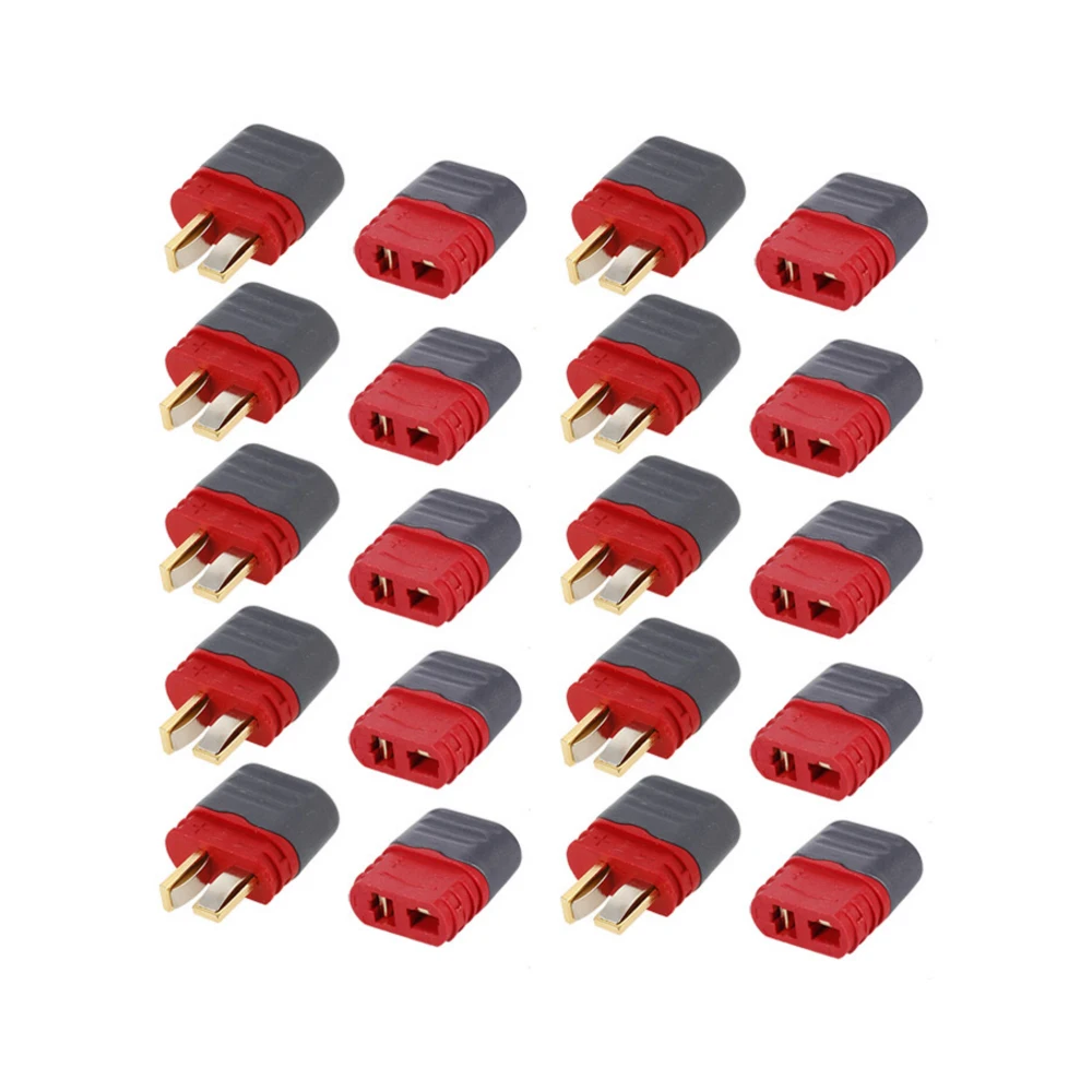 

10 Pairs Original AMASS Deans T Plug Connector Male Female Set for RC Car FPV Racing Quadcopter Multirotor Airplane