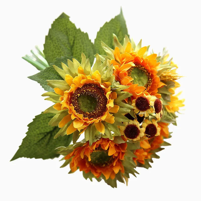 Artificial Sunflower Bunch Of Fake Flowers Wedding Decoration Home Decor Small Sunflower Bouquet Gift For March 8th
Artificial Sunflower Bunch Of Fake Flowers Wedding Decoration Home Decor Small Sunflower Bouquet Gift For March 8th