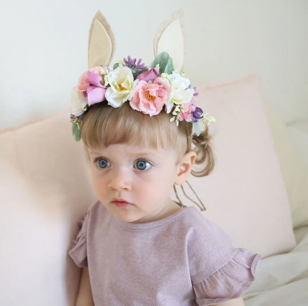 Baby Headband Bunny Flower Crown Hair Band Girls Easter 3D Rose Flower Headwear Unicorn Party Baby Hair Accessories
Baby Headband Bunny Flower Crown Hair Band Girls Easter 3D Rose Flower Headwear Unicorn Party Baby Hair Accessories