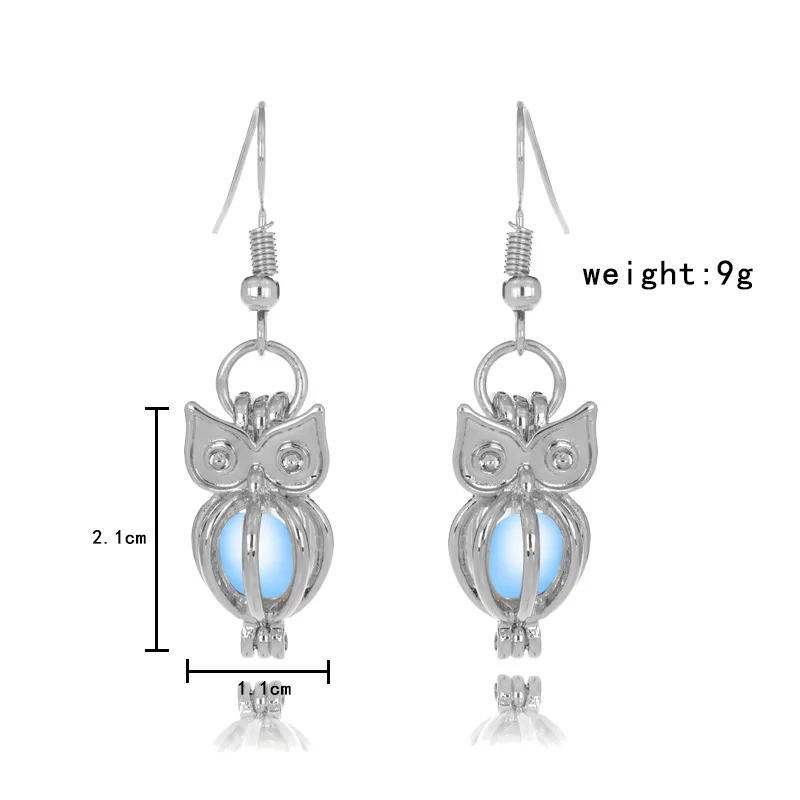 2020 Hollow Owl Glowing Women Earrings 3 Colors Cute Luminous Jewelry for Christmas Gift Fashion Women Earrings
2020 Hollow Owl Glowing Women Earrings 3 Colors Cute Luminous Jewelry for Christmas Gift Fashion Women Earrings