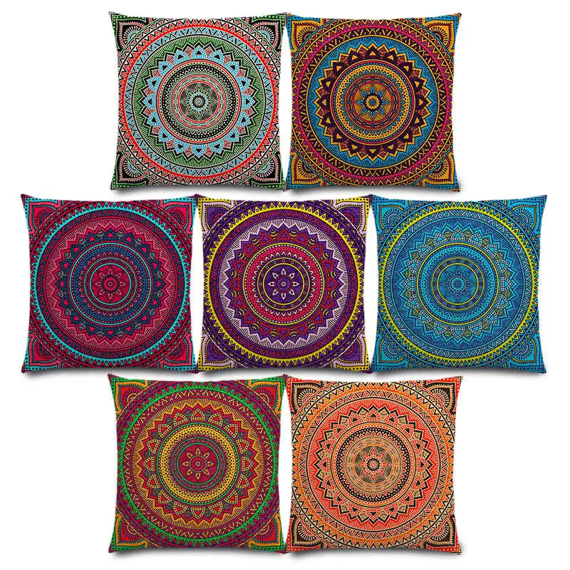 New Hippie Mandala Boho Rainbow Floral Pattern Sun Moon Flowers Dream Fantasy Gorgeous Cushion Cover Sofa Throw Pillow Case
New Hippie Mandala Boho Rainbow Floral Pattern Sun Moon Flowers Dream Fantasy Gorgeous Cushion Cover Sofa Throw Pillow Case
