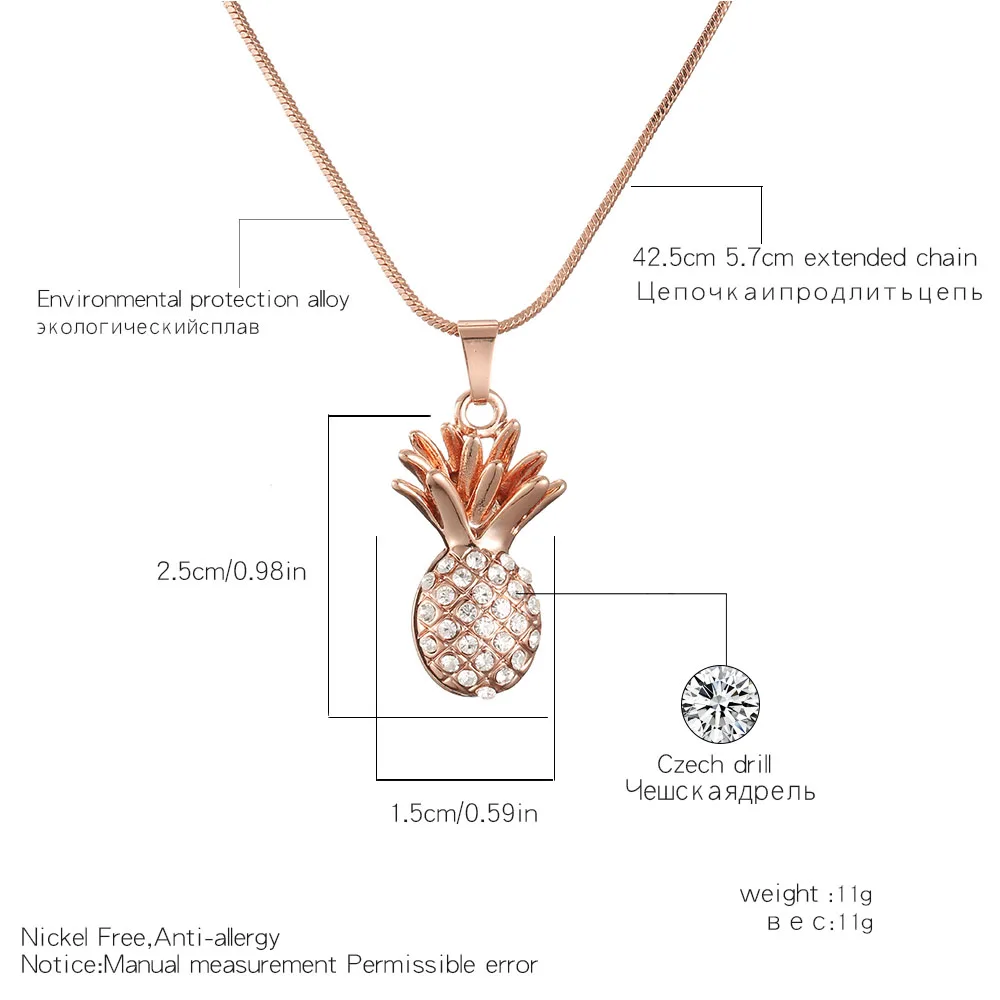 Korea Style Cute Crystal Pineapple Choker Necklace for Women Summer Accessory Gold Lovely Pineapple Necklace Fashion Jewelry New
Korea Style Cute Crystal Pineapple Choker Necklace for Women Summer Accessory Gold Lovely Pineapple Necklace Fashion Jewelry New