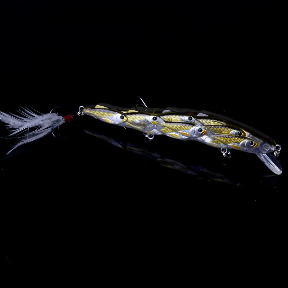 New Arrival Shoal Type Minnow Hard Baits 11.5cm 15.7g Fishing Lure 3pcs 4# Hooks Crankabaits 5 Colors Wobbler With Feather Hook
New Arrival Shoal Type Minnow Hard Baits 11.5cm 15.7g Fishing Lure 3pcs 4# Hooks Crankabaits 5 Colors Wobbler With Feather Hook