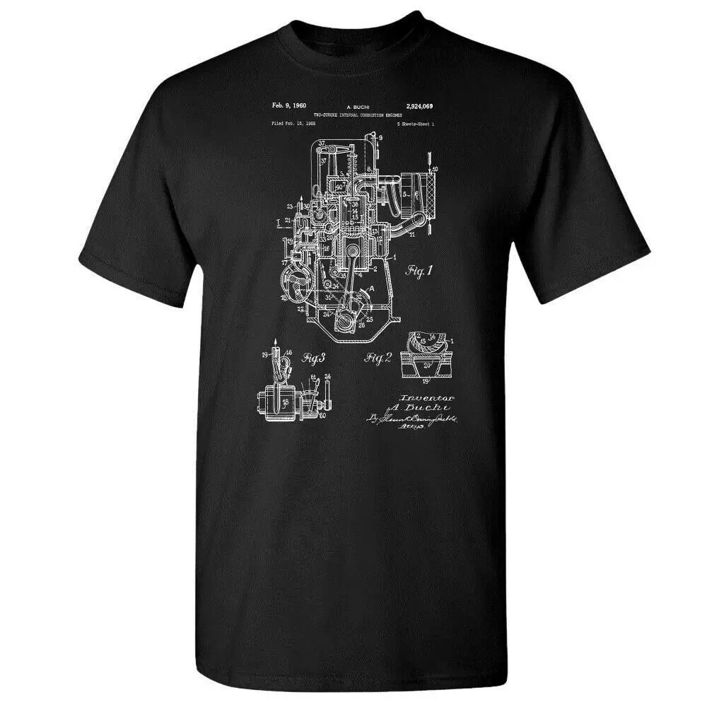 T Shirts Fashion 2019 Buchi Two Stroke Engine T-Shirt Car T-shirt Car Engine Engine Design Patent Gift Crew Neck Men
T Shirts Fashion 2019 Buchi Two Stroke Engine T-Shirt Car T-shirt Car Engine Engine Design Patent Gift Crew Neck Men