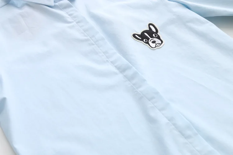 Women Blouse 2020 New Casual Korean Loose Women Embroidery Puppy Three Quarter Print Turn-down Collar Shirt Female BS171
Women Blouse 2020 New Casual Korean Loose Women Embroidery Puppy Three Quarter Print Turn-down Collar Shirt Female BS171