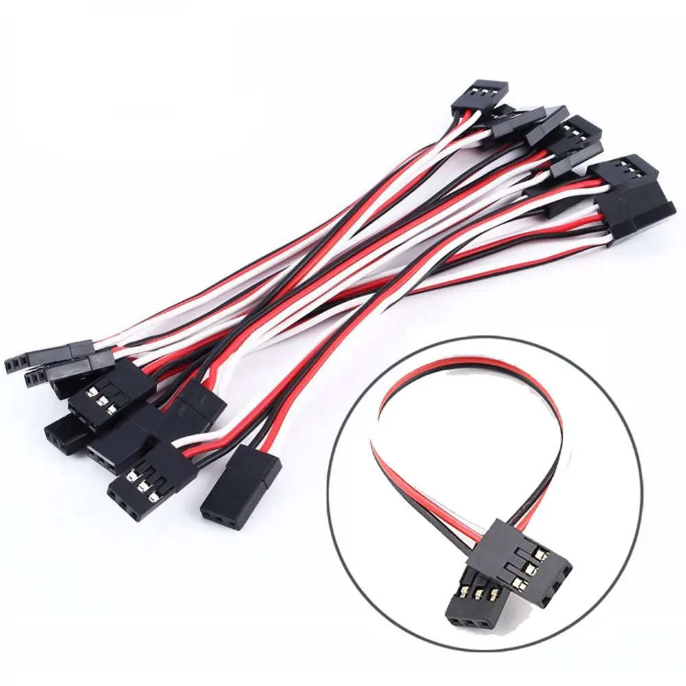10Pcs Servo Extension Cable Lead Wire Male to Male JR Plug 10cm 3.93 inch 3 Pin Cord for Futaba RC Plane
10Pcs Servo Extension Cable Lead Wire Male to Male JR Plug 10cm 3.93 inch 3 Pin Cord for Futaba RC Plane