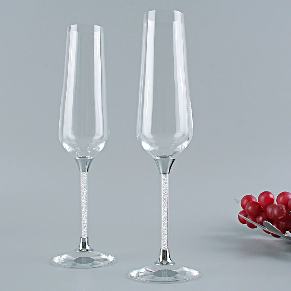 10.5 inch Long Flute Shape, Czech Bohemia Fashion Champagne Glass Set, 200ml By 2pcs/set, Gift Box Packing & Free Shipping
10.5 inch Long Flute Shape, Czech Bohemia Fashion Champagne Glass Set, 200ml By 2pcs/set, Gift Box Packing & Free Shipping